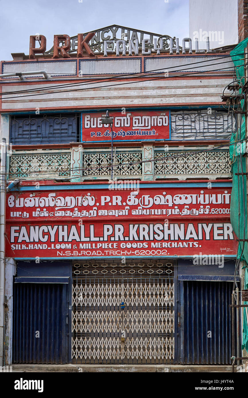 Lust auf Halle, Tiruchirappalli, Tamil Nadu, Indien, Asien Stockfoto