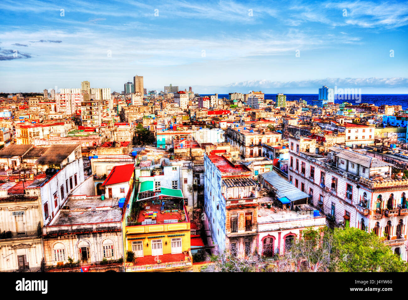 Stadt Havanna Kuba La Habana kubanische Stadt verfallene Gebäude aus ab Havanna Kuba Havanna kubanische Kapitol Stadtarchitektur, Gebäude, Hauptstadt Stockfoto