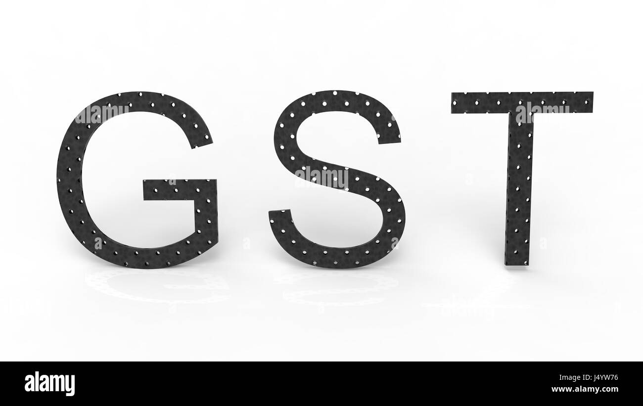 GST Steuer, Indien, Asien Stockfoto