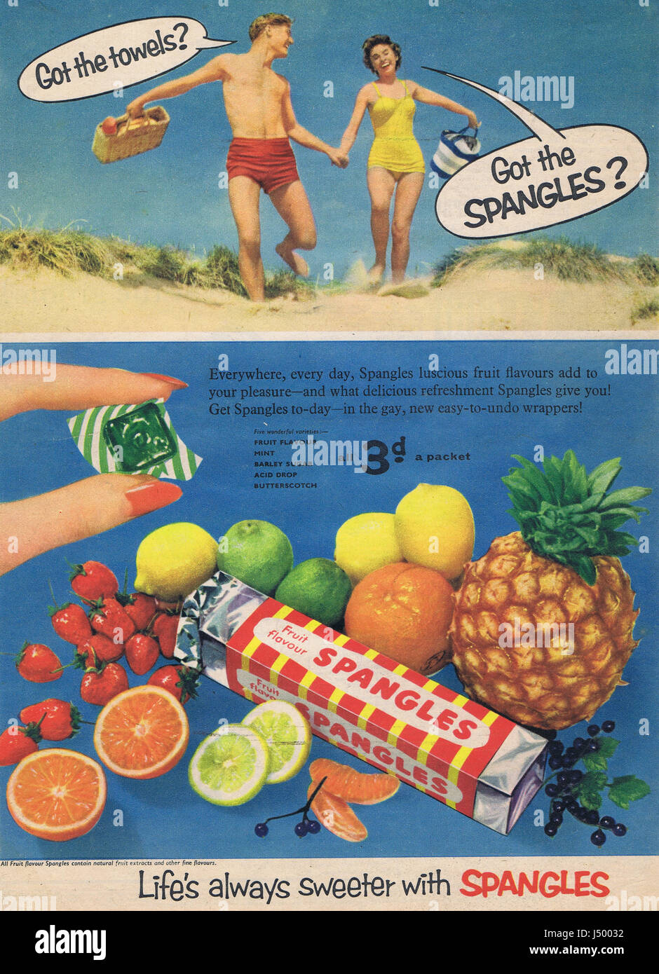 Historische Werbung Stockfoto