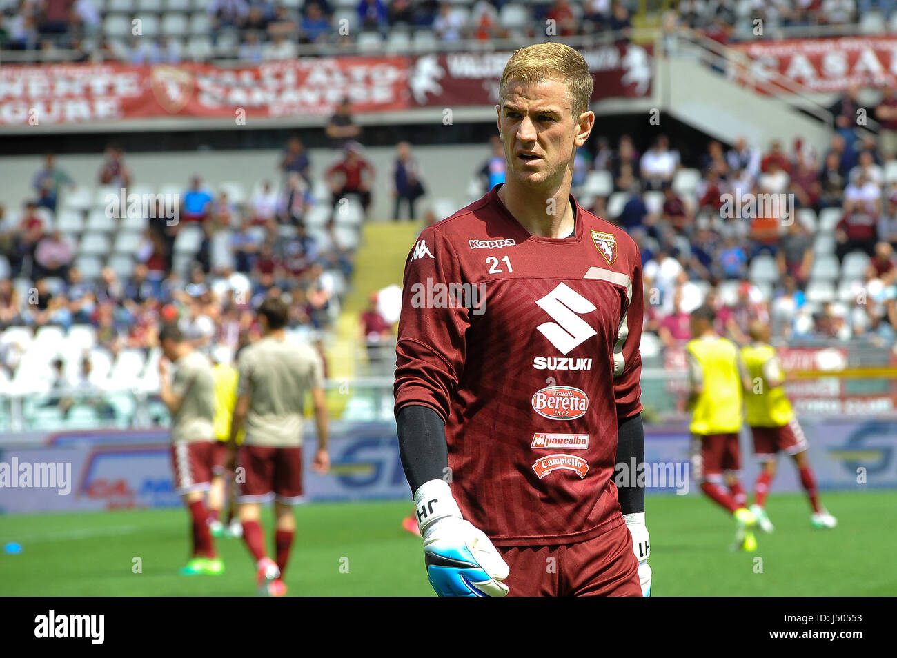 Turin, Italien. 14. Mai 2017. Joe Hart während des Spiels Serie A TIM zwischen Torino FC und SSC Napoli im Stadio Olimpico Grande Torino. Das Endergebnis des Spiels ist 0-5. Bildnachweis: Fabio Petrosino/Alamy Live-Nachrichten Stockfoto