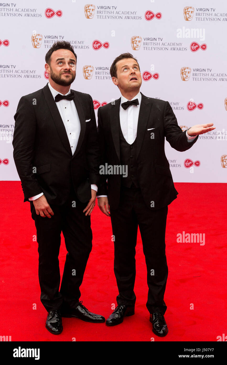 Lonodn, UK. 14. Mai 2017. TV-Moderatoren Ant & Dec, Ant McPartlin und Declan Donnelly kommen für die Jungfrau TV British Academy Television Awards (BAFTAs) in der Royal Festival Hall. Foto: Lebendige Bilder/Alamy Live-Nachrichten Stockfoto
