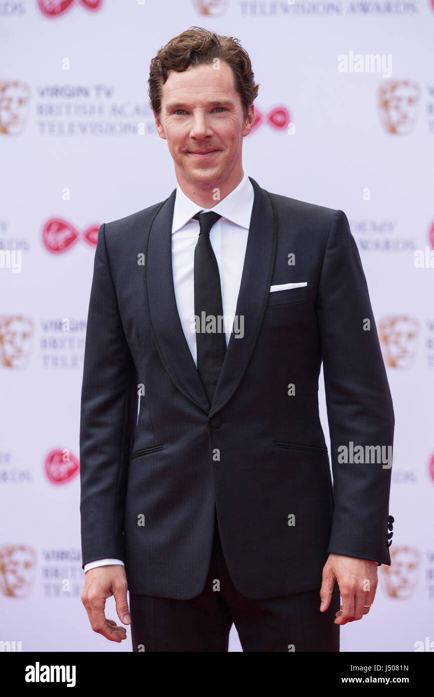 Lonodn, UK. 14. Mai 2017. Schauspieler Benedict Cumberbatch kommt für die Jungfrau TV British Academy Television Awards (BAFTAs) in der Royal Festival Hall. Foto: Lebendige Bilder/Alamy Live-Nachrichten Stockfoto