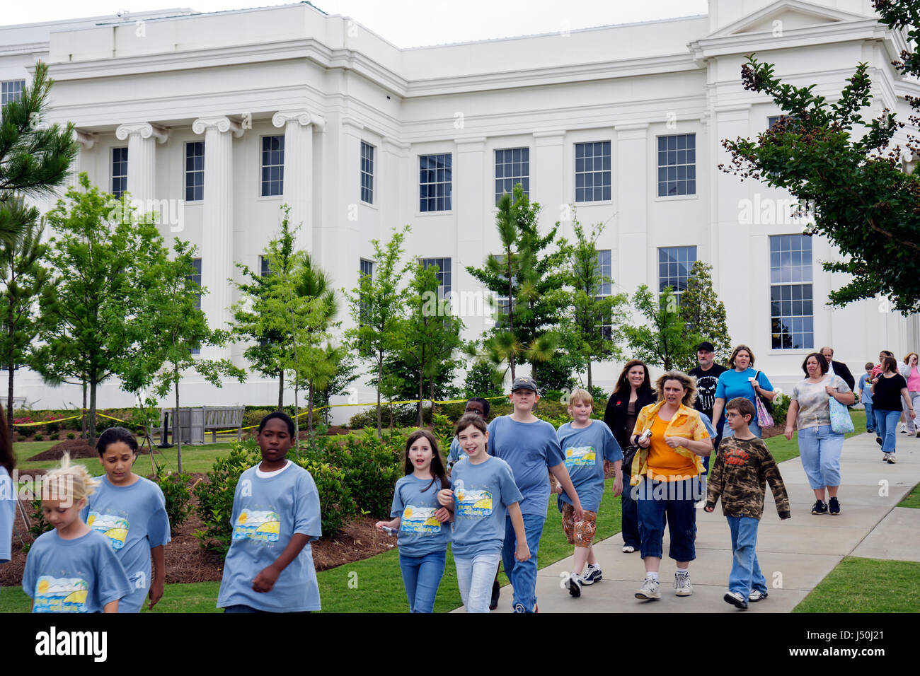 Alabama, Montgomery County, Montgomery, State Department of Archives & History, Schwarze Mädchen, weibliche Kinder Kinder Kinder Youngster, junge Jungen, männlich, st Stockfoto