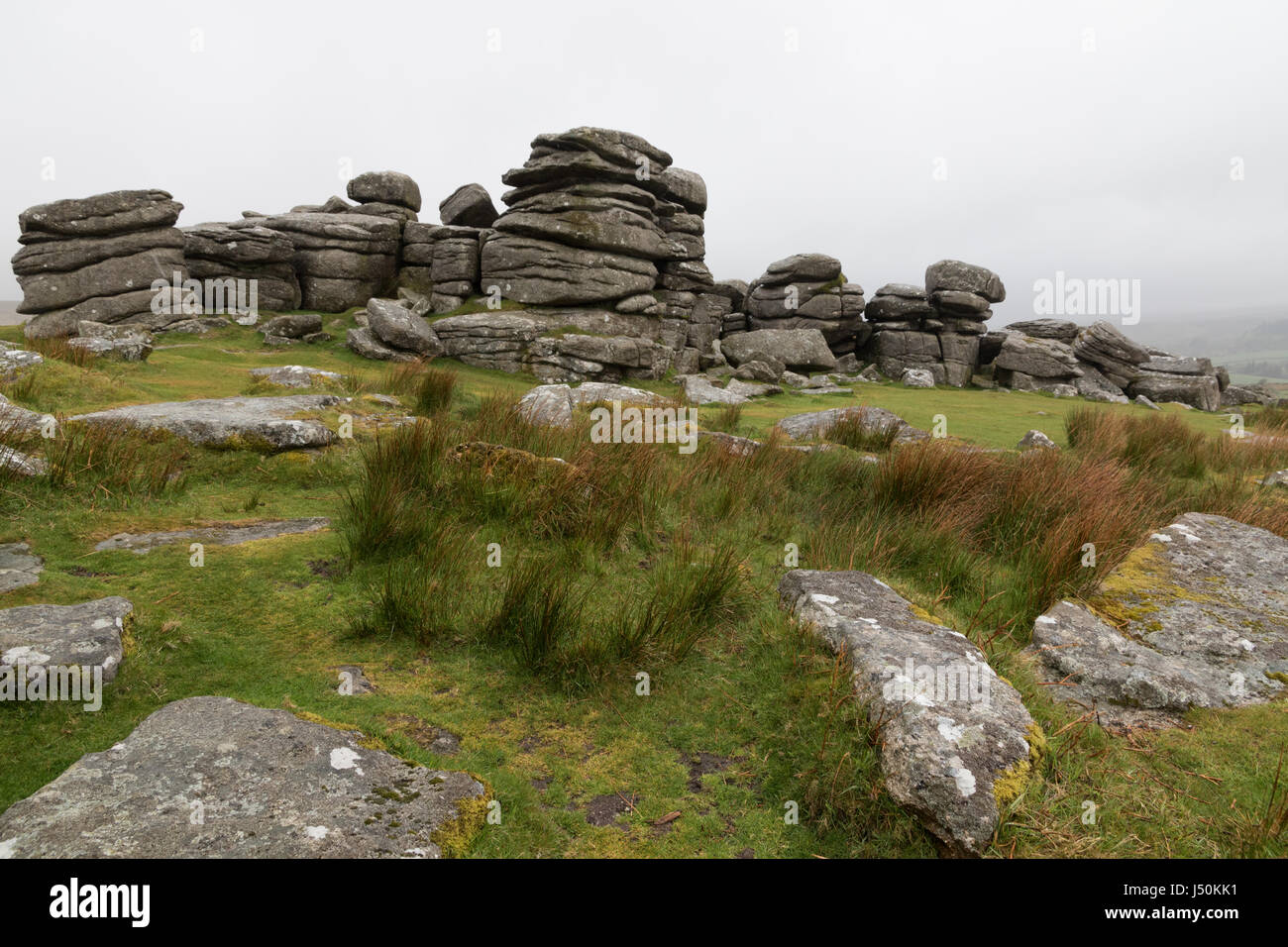 Corndon Tor auf Dartmoor Stockfoto
