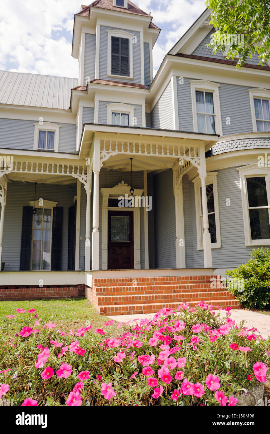 Alabama Butler County, Greenville, Commerce Street, historisches Haus, Blumenblumen, Besucher reisen Reise touristischer Tourismus Wahrzeichen Kultur Stockfoto