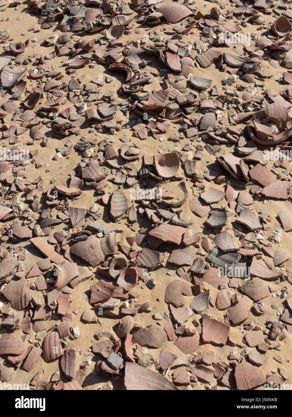 In der Nähe der Wüste bei Umm el-Qa'ab Mitte Abydos, Ägypten Stockfoto