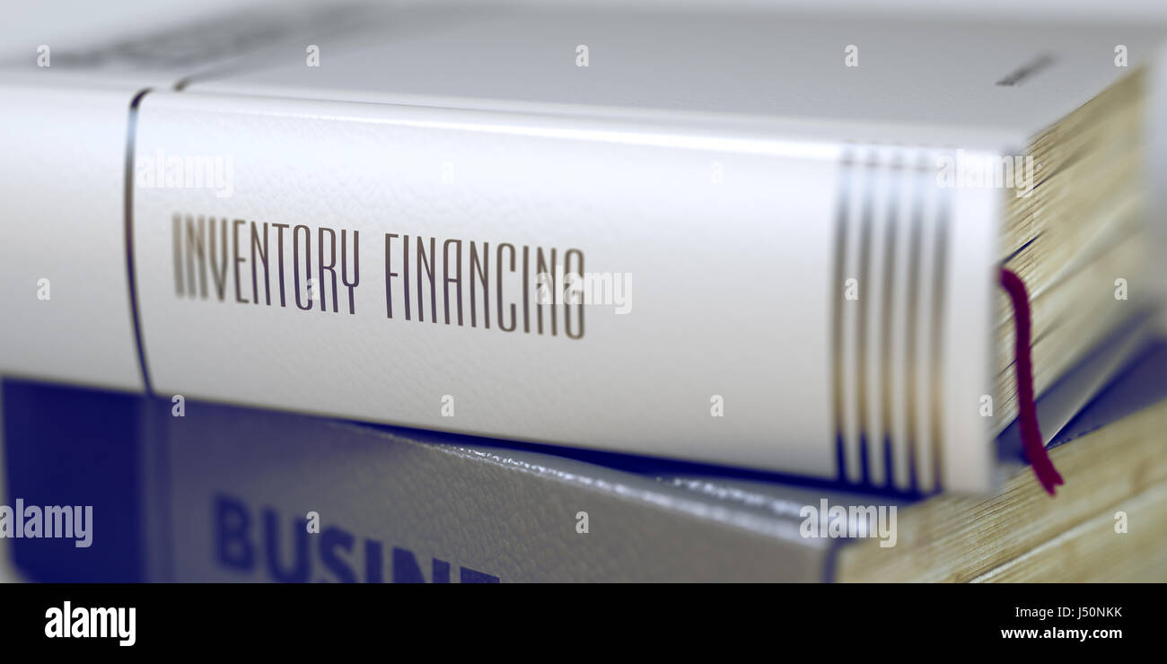 Inventar, Finanzierung - Business Buchtitel. 3D. Stockfoto