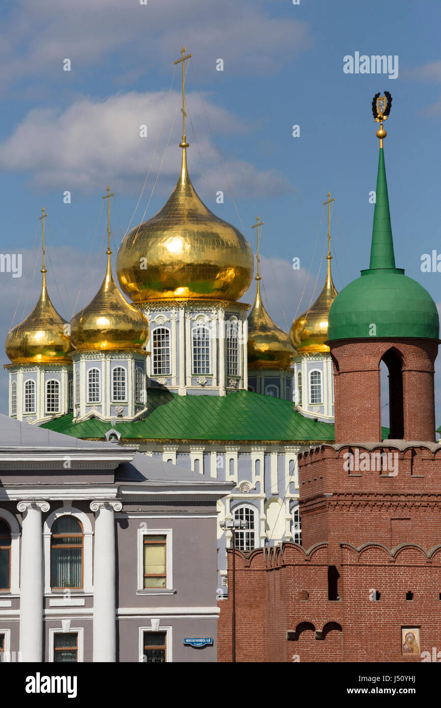 Ansicht der Odoevskaya Turm von Tula Kreml, (Uspenski) Himmelfahrts