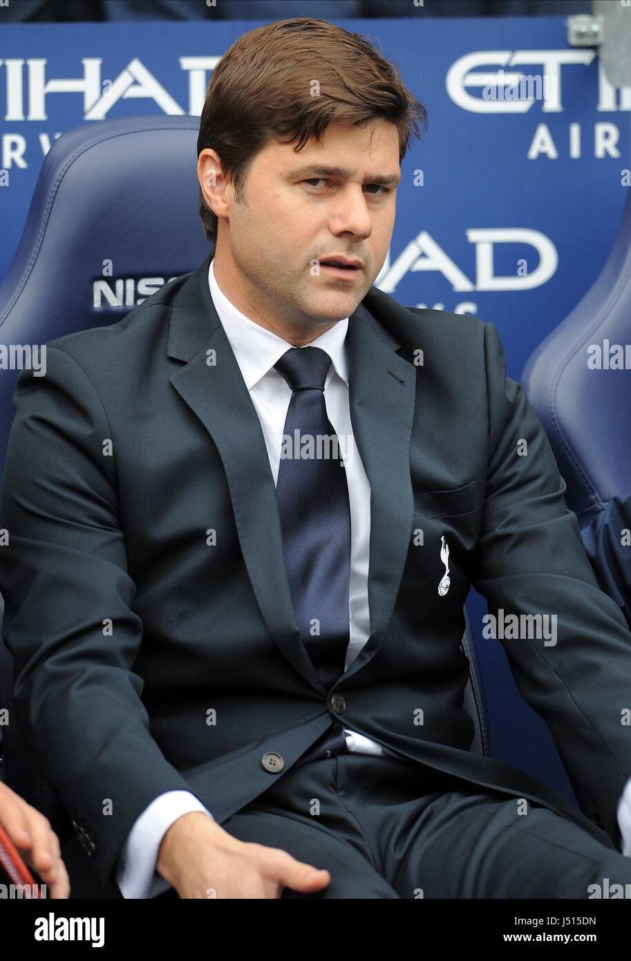 MAURICIO POCHETTINO TOTTENHAM HOTSPUR FC TOTTENHAM HOTSPUR FC ETIHAD STADIUM MANCHESTER ENGLAND 18. Oktober 2014 Stockfoto