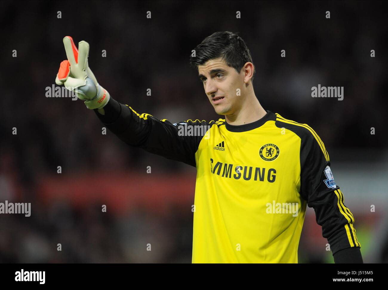 THIBAUT COURTOIS CHELSEA FC OLD TRAFFORD MANCHESTER ENGLAND 26. Oktober 2014 Stockfoto