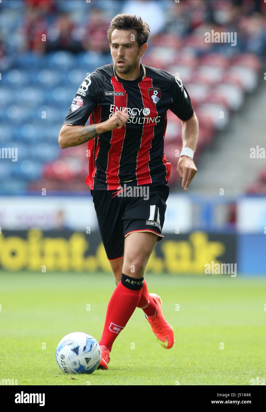 CHARLIE DANIELS AFC BOURNEMOUTH AFC BOURNEMOUTH JOHN SMITH Stadion HUDDERSFIELD ENGLAND 9. August 2014 Stockfoto