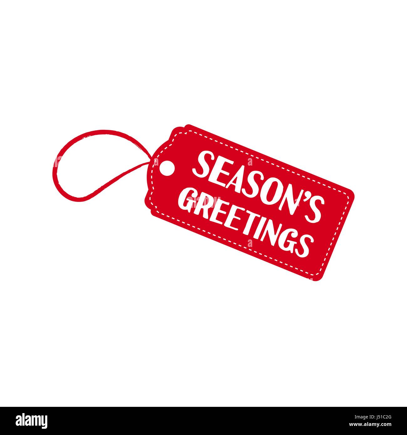 Frohe Weihnachten Zitat auf Urlaub Verkauf Etikett. Kreative rot Typografie Illustration Textgestaltung. EPS10 Vektor. Stock Vektor