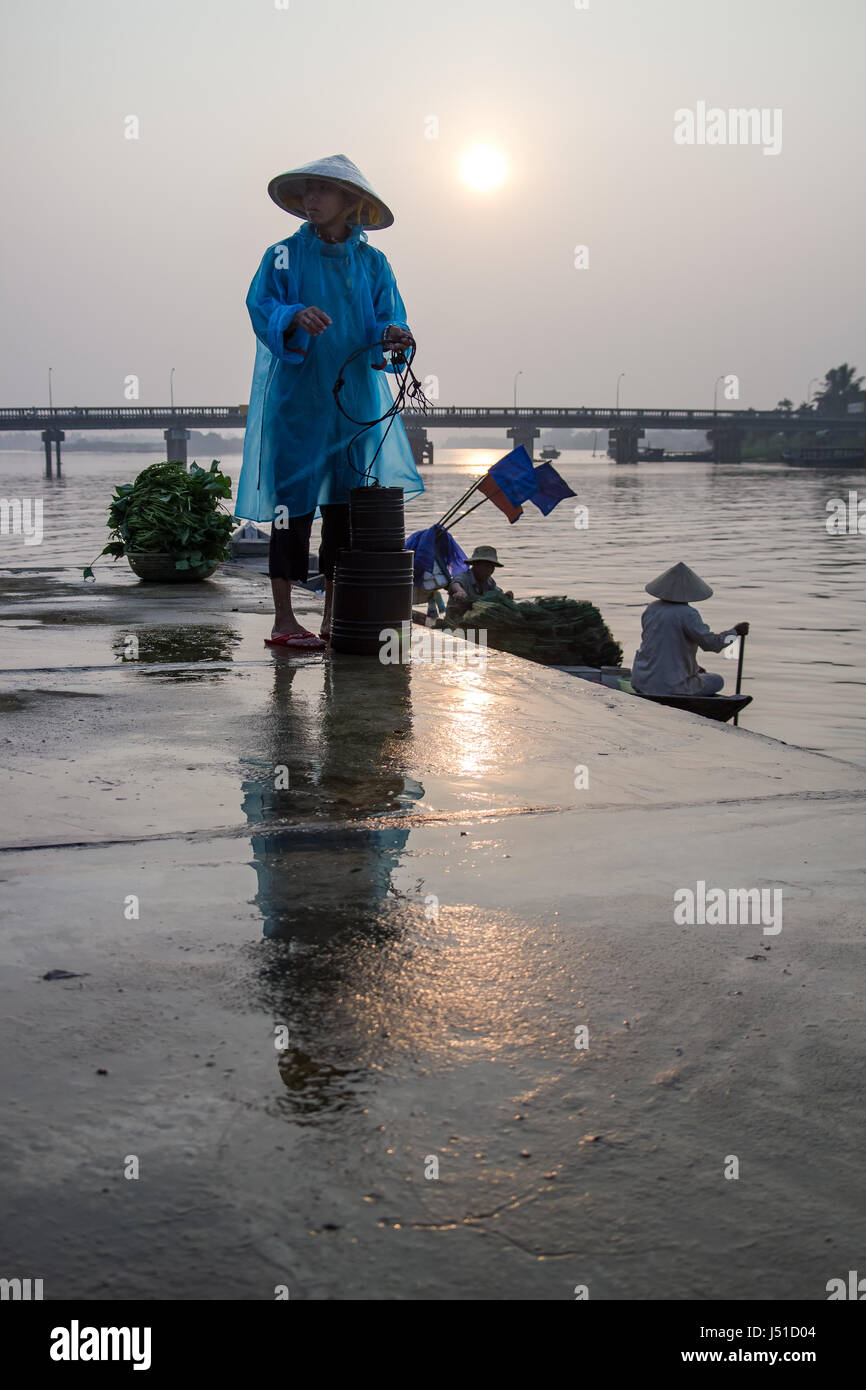 Hoi an einem Morgenmarkt Stockfoto