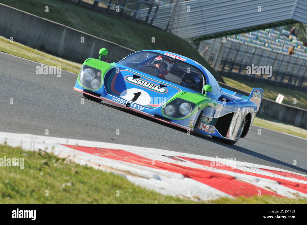 Inaltera Rennwagen während die Classic Days im nie Magny Cours track Stockfoto