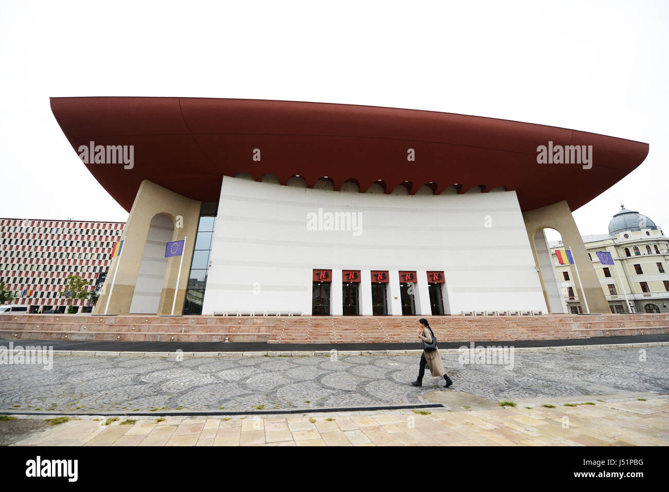 Das neue Nationaltheater in Bukarest, Rumänien. Stockfoto