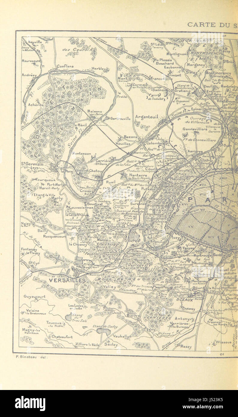 Das Bild von der 182. Seite des Journal d'un lycÃ de 14 ans pendant le siÃ¨ge de Paris, 1870-1871, von EugÃ¨ne Courboin zeigt Szenen aus dem Deutsch-Französischen Krieg mit Gravuren und einer Karte. Stockfoto