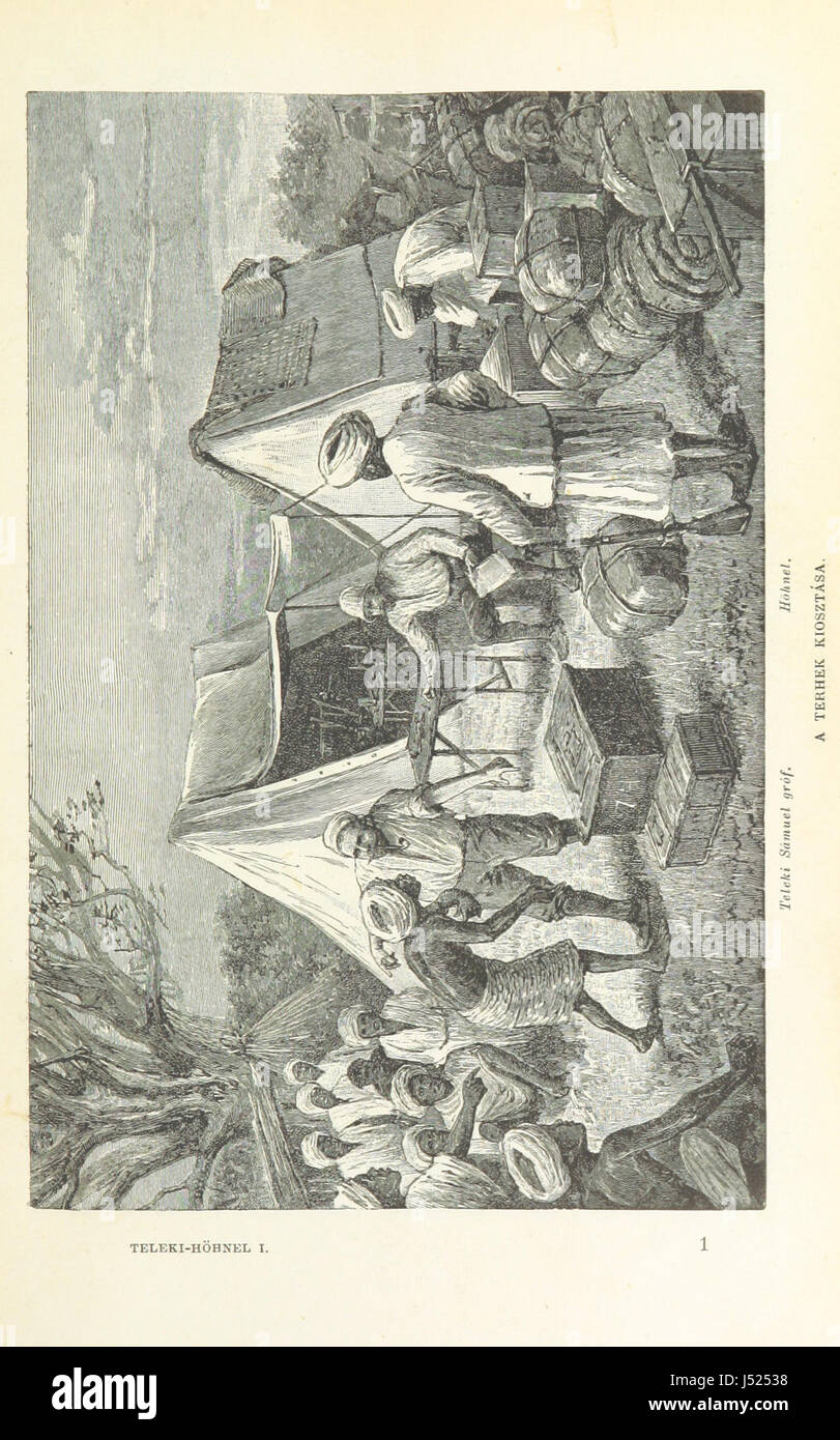 Ein Rudolf És Stefánia Tavakhoz. Teleki Samuel Gróf Felfedező Útja Kelet-Afrika Egyenlitői Vidékein 1887-1888-Ban... Egyetlen Jogosított Magyar caelestis Stockfoto