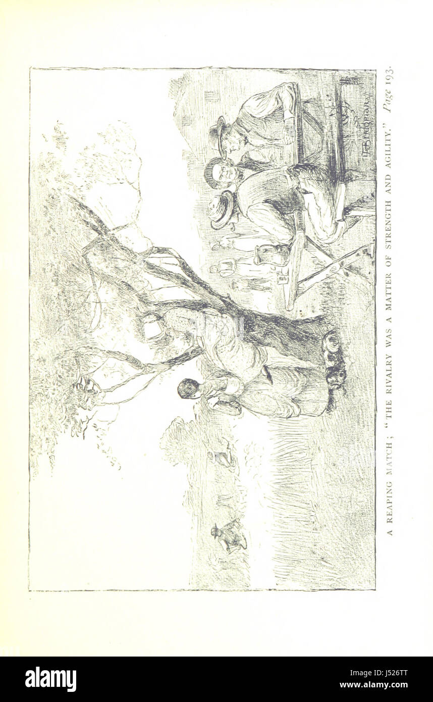 *The Story of Ohio* ist eine historische Darstellung von Ohio, begleitet von Illustrationen von L. J. Bridgman, die wichtige Ereignisse und historische Wahrzeichen der Entwicklung des Bundesstaates darstellen. Stockfoto