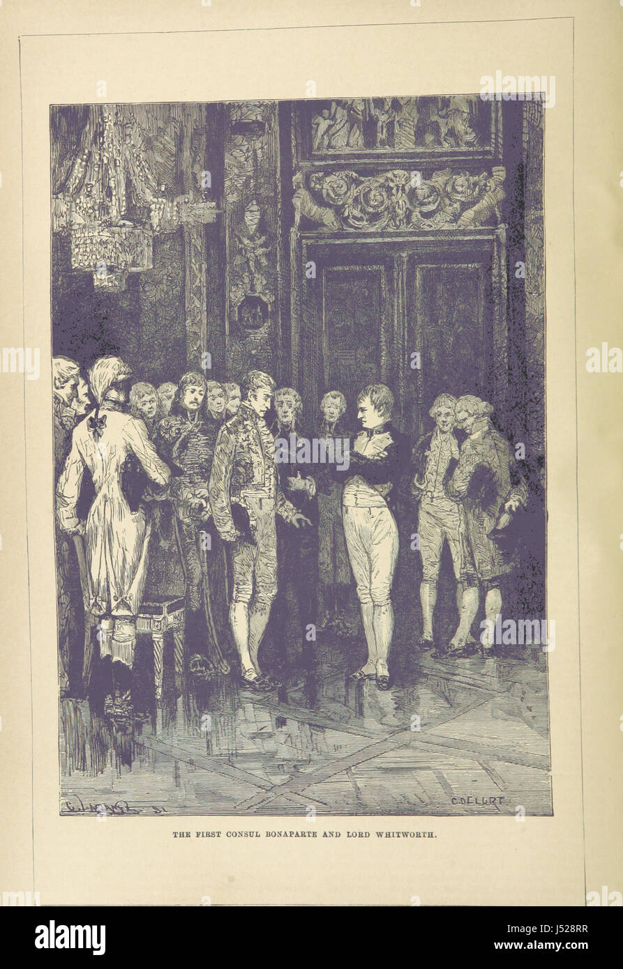 Dieses Buch bietet eine kaiserliche Geschichte Englands, basierend auf den Werken von D. Hume, die von W. C. Stafford und H. W. Dulcken aktualisiert wurden, und enthält Stiche und Holzschnitte aus der kaiserlichen Geschichte Englands. Stockfoto