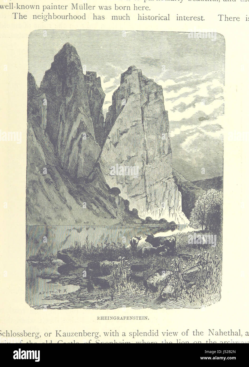Der Rhein von der Quelle bis zum Meer. Aus der deutschen [von Carl Stieler, H. Wachenhausen und F. W. Hackländer] übersetzt von G. C. T. Bartley... Mit... Illustrationen. Neue und überarbeitete Auflage Stockfoto