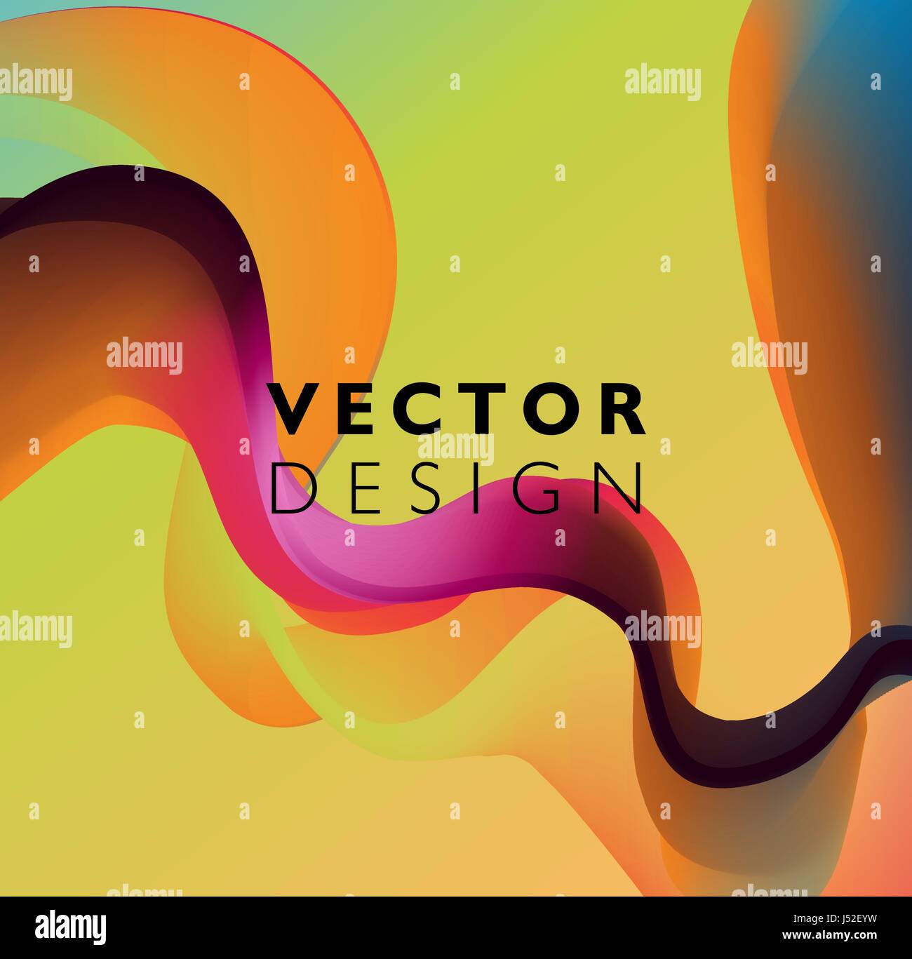 Abstrakte glatte Welle Bewegung Abbildung Stock Vektor