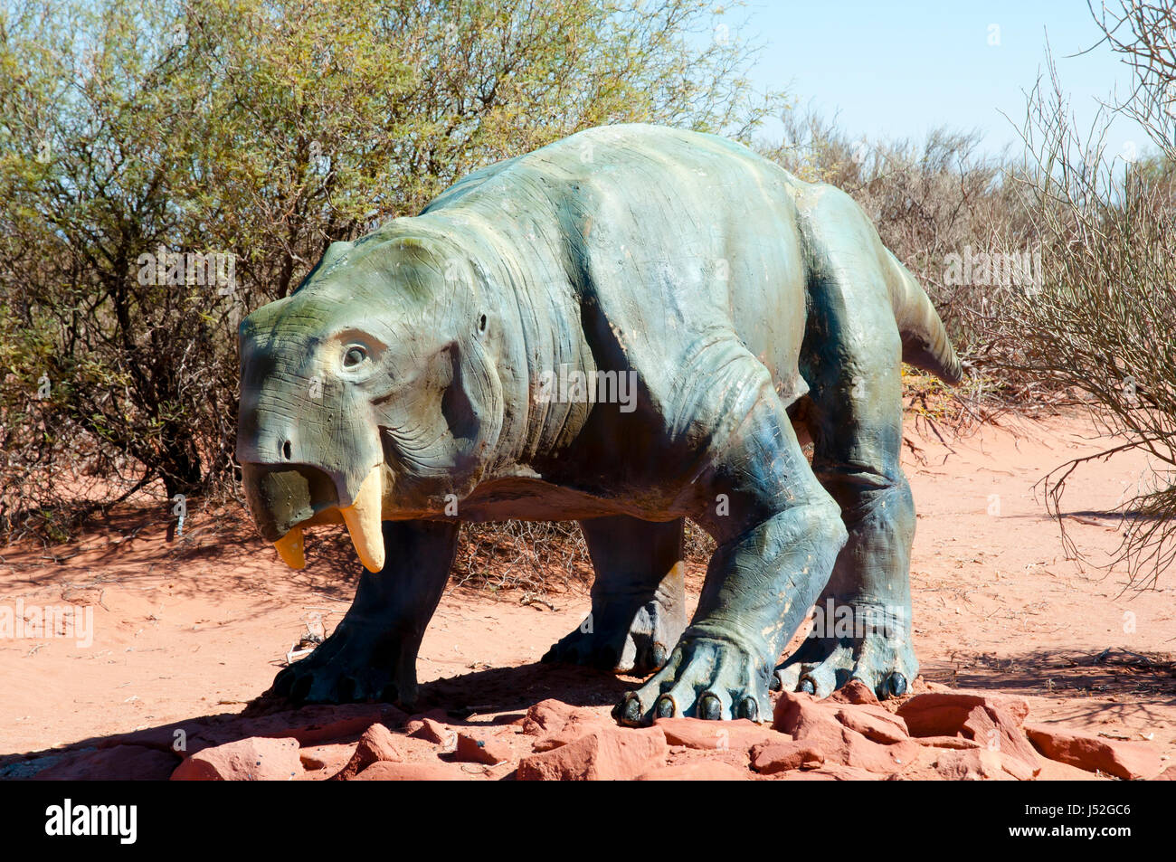 Dinodontosaurus Dinosaurier Replica - Argentinien Stockfoto