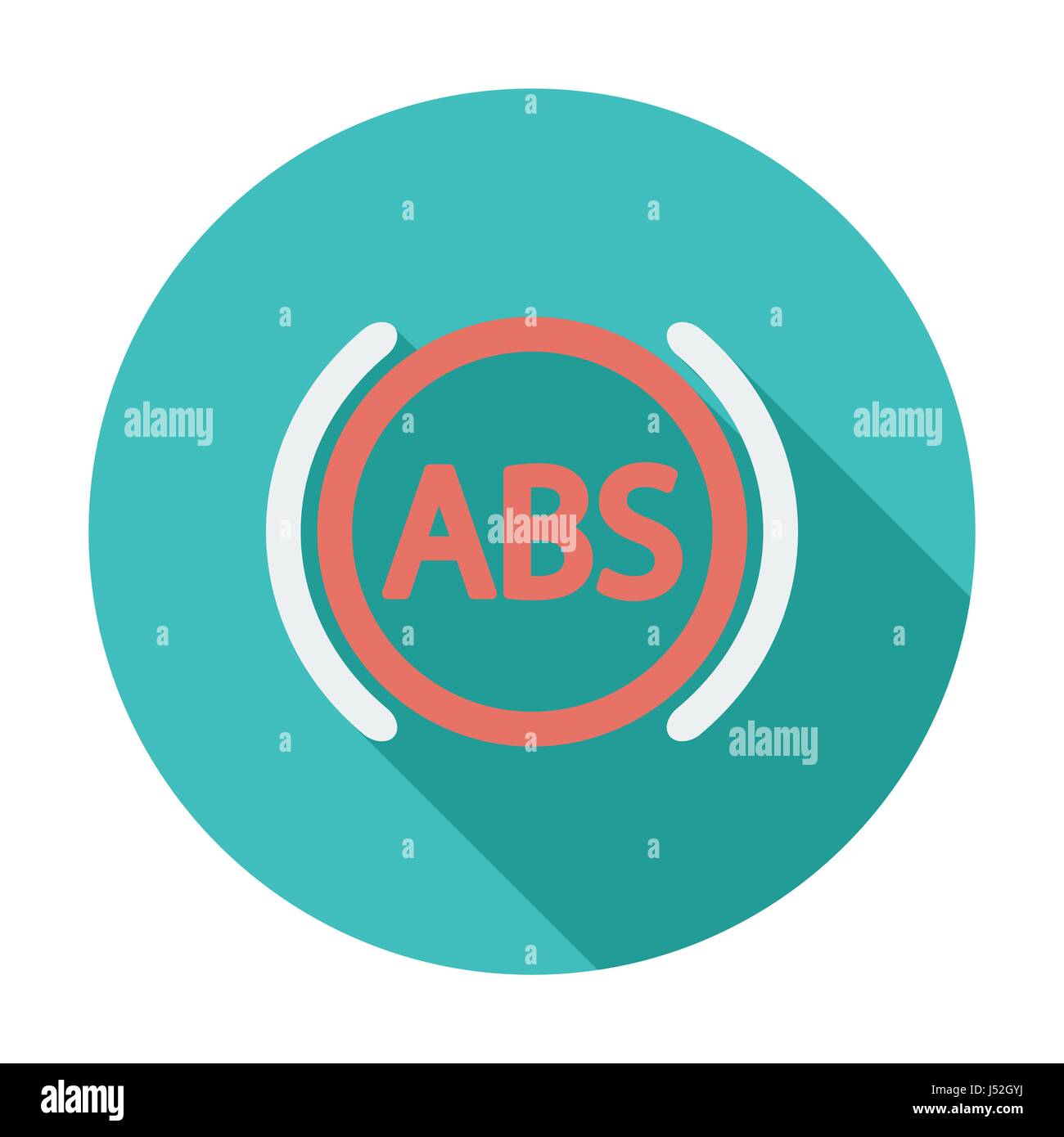 ABS-flach einfarbig-Symbol. Vektor-Illustration Stock-Vektorgrafik - Alamy