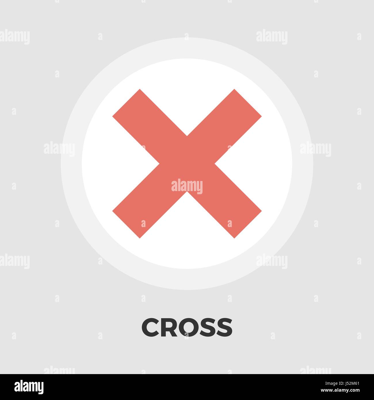 Kreuz Symbol Vektor. Flach-Symbol auf dem weißen Hintergrund isoliert. Editierbare EPS-Datei. Vektor-Illustration. Stock Vektor