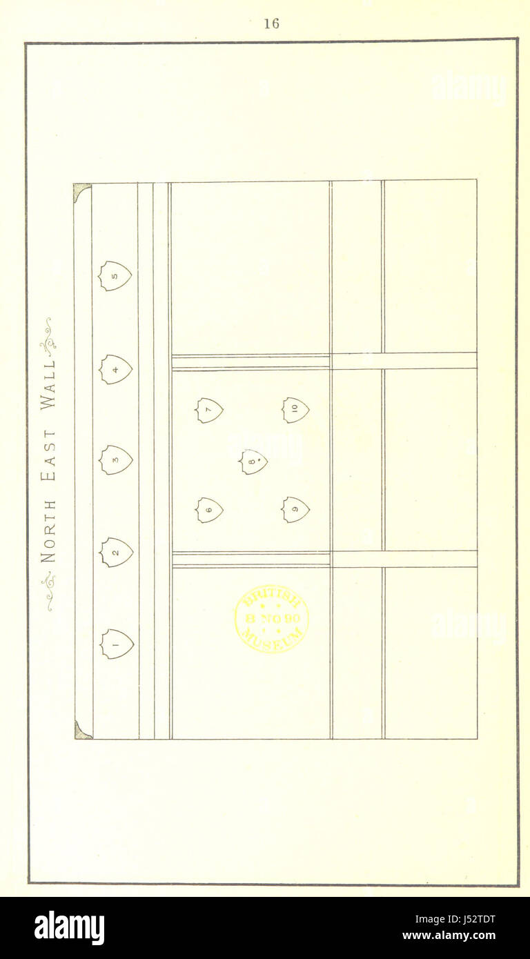 Wigan County Council Chamber, 30. Oktober 1890 eröffnet. Beschreibende Skizze [signiert: H. T. F., d. H. T. Folkard] Stockfoto