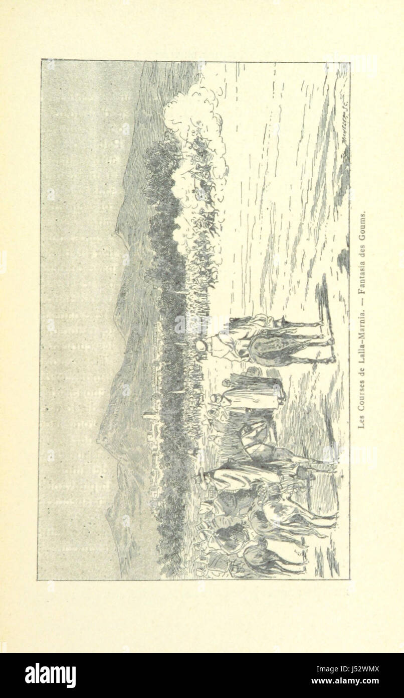 Dieser französische Titel bezieht sich auf die von der Compagnie de l'Ouest-Algerien und der Franco-Algerian Company verwalteten Verwertungsnetze in Westalgerien. Es beschreibt die Verkehrslinien und die Infrastruktur in der Region während der Kolonialzeit. Stockfoto