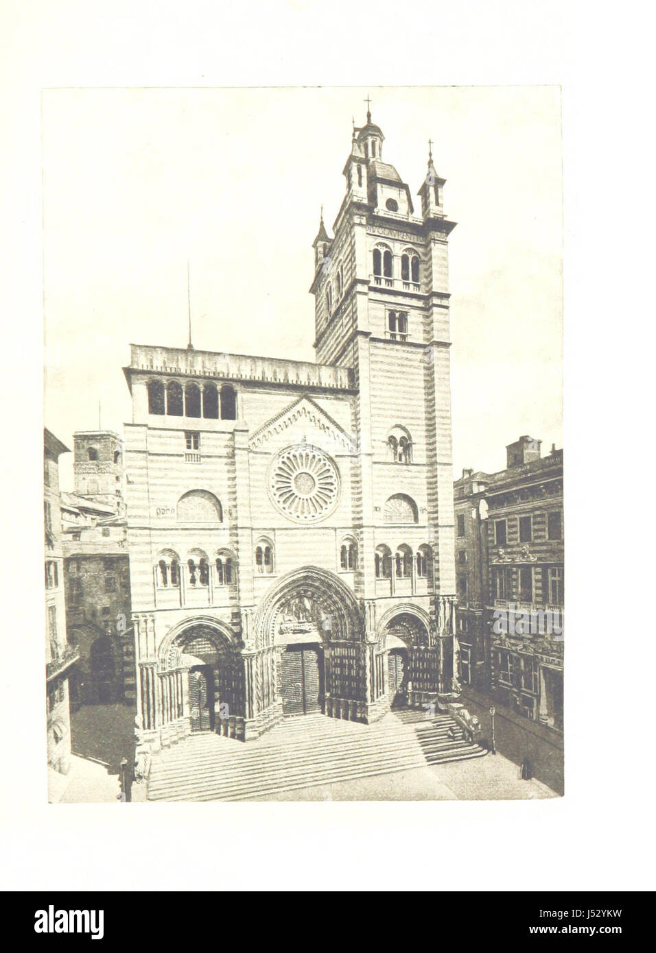 Genua der Superb die Stadt Columbus... Illustrierte Stockfoto