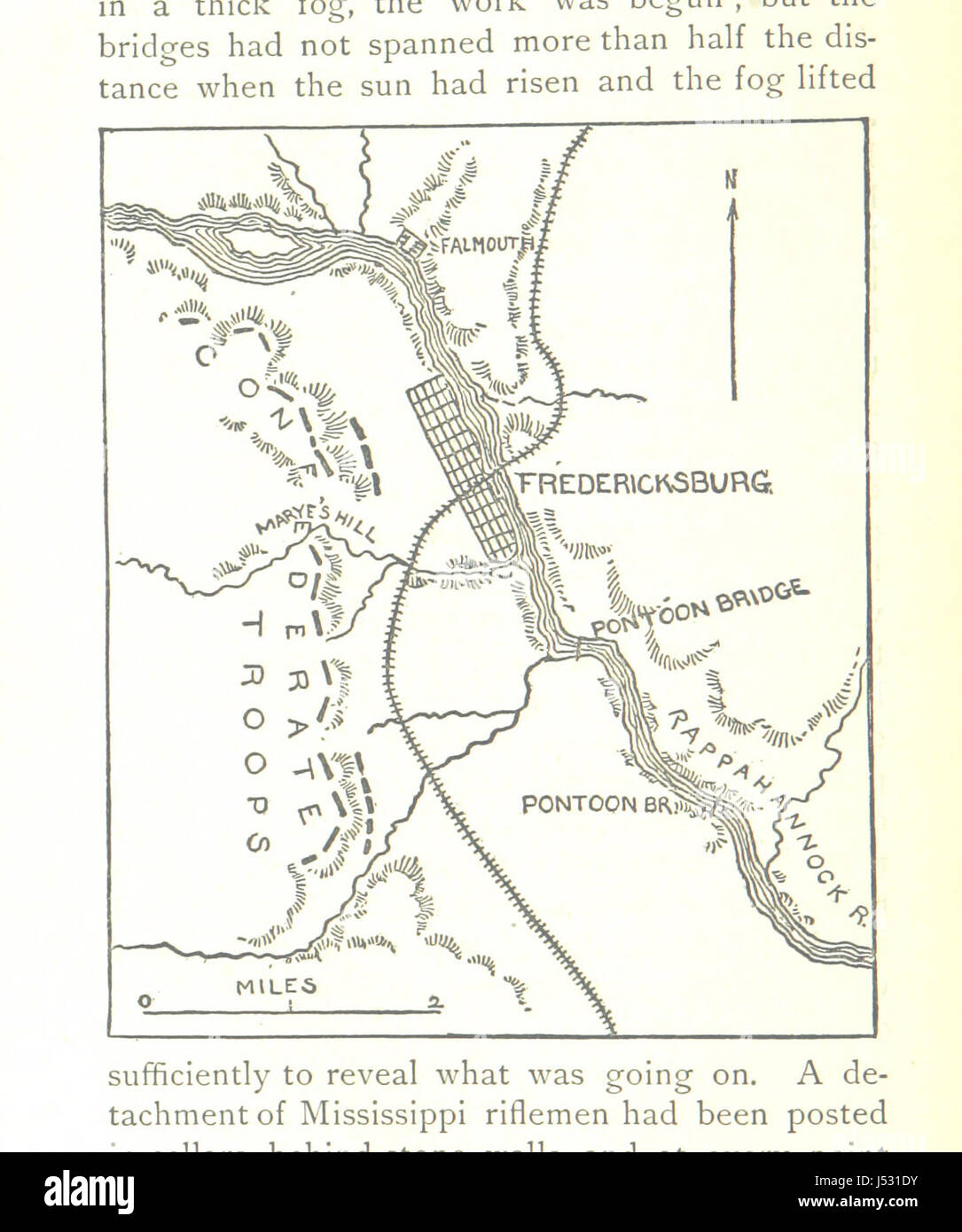 Eine kurze Geschichte des Krieges der Secession, 1861-1865 Stockfoto