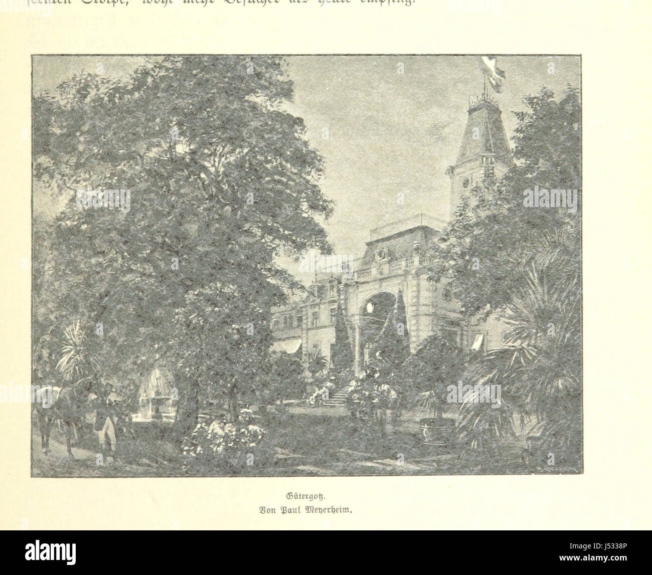 Dieser Titel bezieht sich auf ein deutsches Werk mit dem Titel „die Umgebung der Reichsstadt Berlin in Worten und Bildern“, das Berlin und seine Umgebung beschreibt und veranschaulicht. Stockfoto