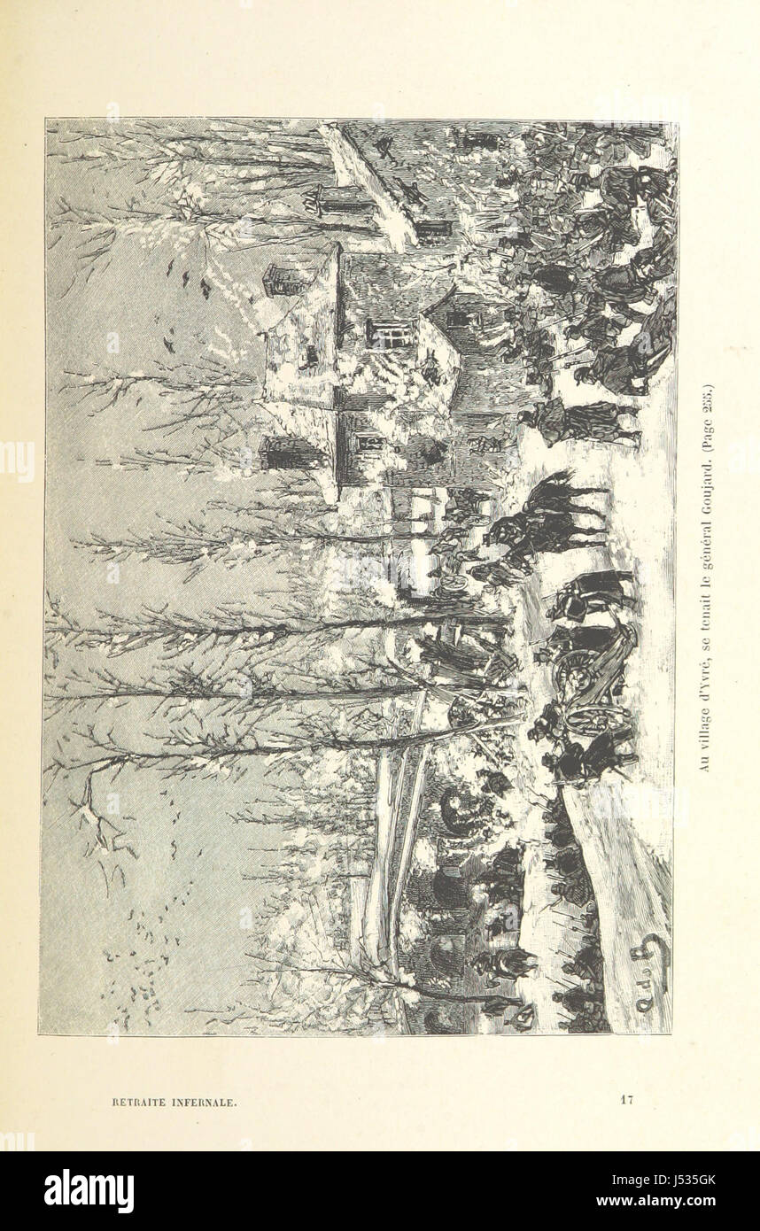 La Retraite Infernale, Armée De La Loire, 1870-1871... Ouvrage Illustré de 26 Gravuren... par Quesnay de Beaurepaire, et d ' une Carte, etc. Stockfoto