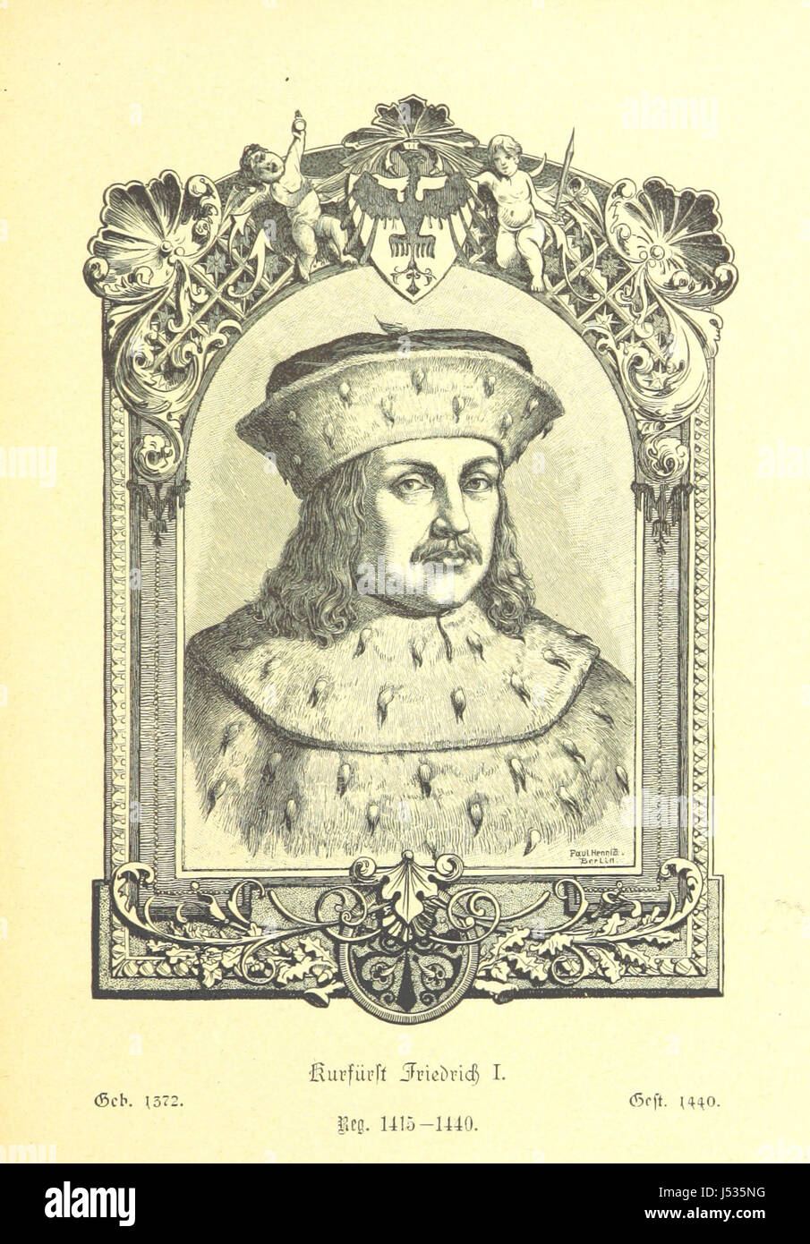 Das Haus Hohenzollern und das deutsche Reich beschäftigt sich mit der Geschichte der Hohenzollern und ihrer Rolle bei der Gestaltung des Deutschen Reiches. Die Familie Hohenzollern hatte Einfluss auf die deutsche Geschichte, insbesondere auf die Gründung des Deutschen Reiches unter Wilhelm I. Stockfoto