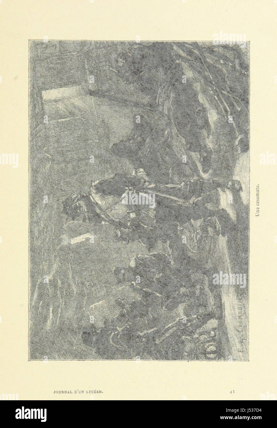 Journal d ' un Lycéen de 14 Ans Anhänger le Siège de Paris, 1870-1871... Ouvrage Illustré de 20 Gravuren... par Eug. Charlers, et d ' une Carte, etc. Stockfoto