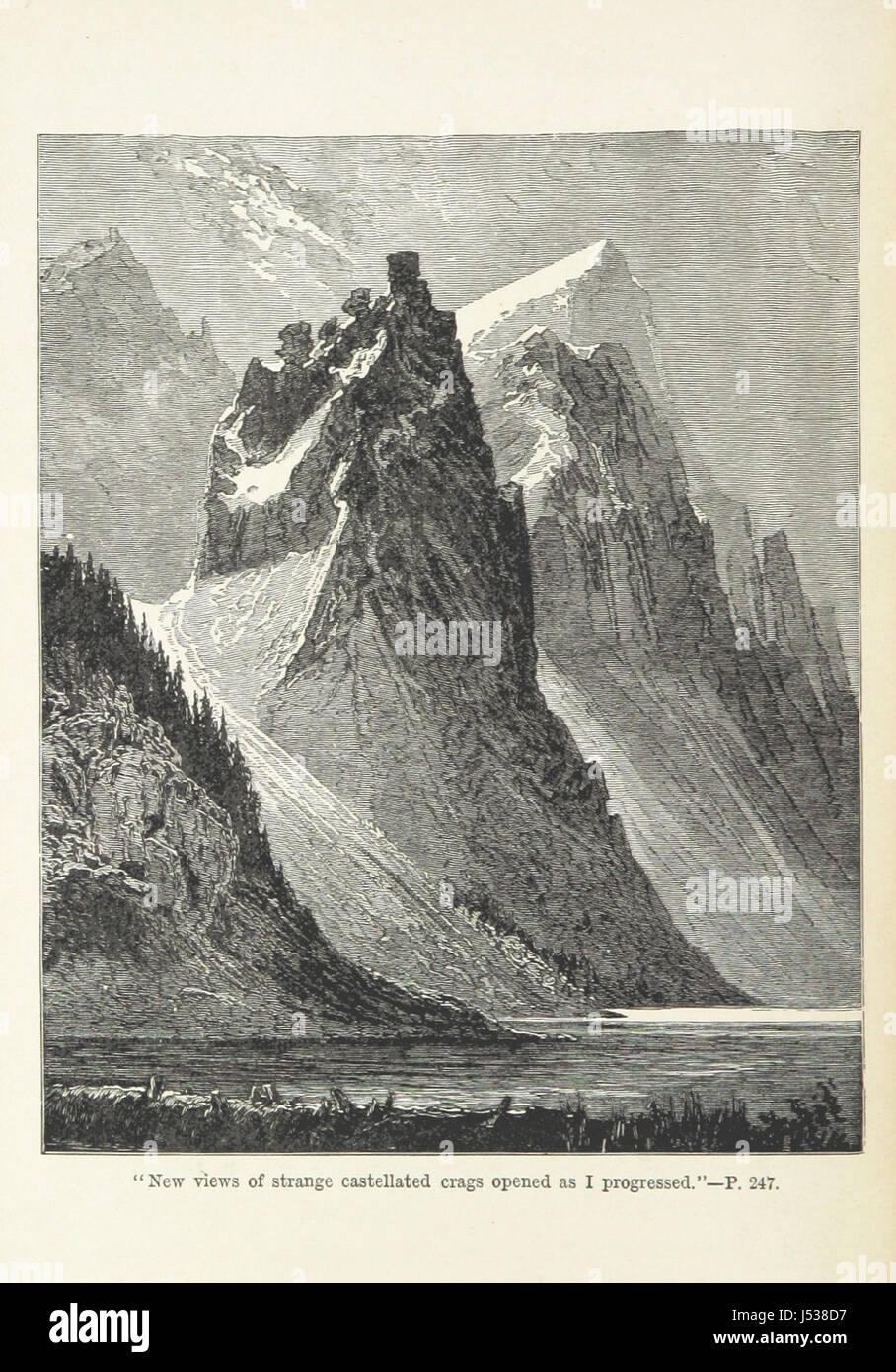 Unter den Selkirk-Gletscher: wird das Konto des ein... Umfrage in den Rocky Mountain-Regionen von British Columbia. [Mit Karte und Abbildungen.] Stockfoto