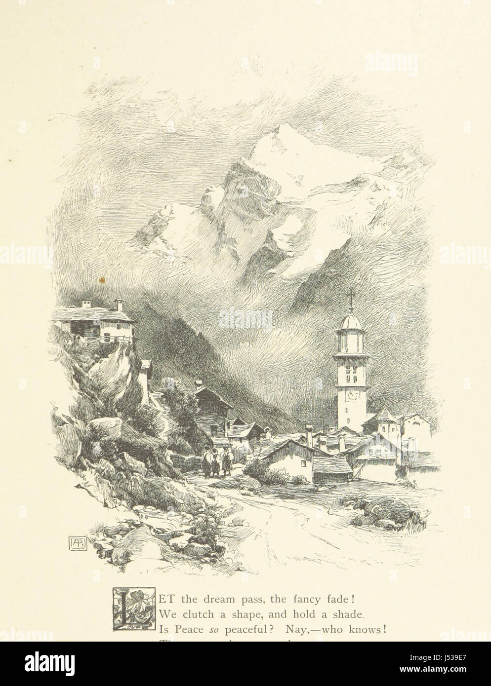 The Quiet Life ist ein literarisches Werk mit Versen verschiedener Autoren, begleitet von Illustrationen von E.A. Abbey und A. Parsons, mit Prolog und Epilog von Austin Dobson. Stockfoto