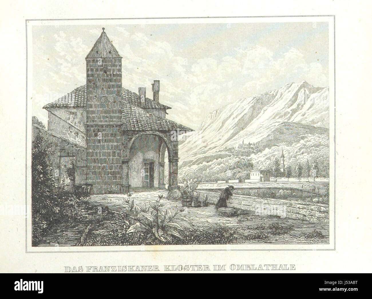 Das Werk bietet einen umfassenden Überblick über das österreichische Reich mit künstlerischen Illustrationen und historischen Kommentaren über seine Territorien, Politik und Kultur im 19. Jahrhundert. Stockfoto