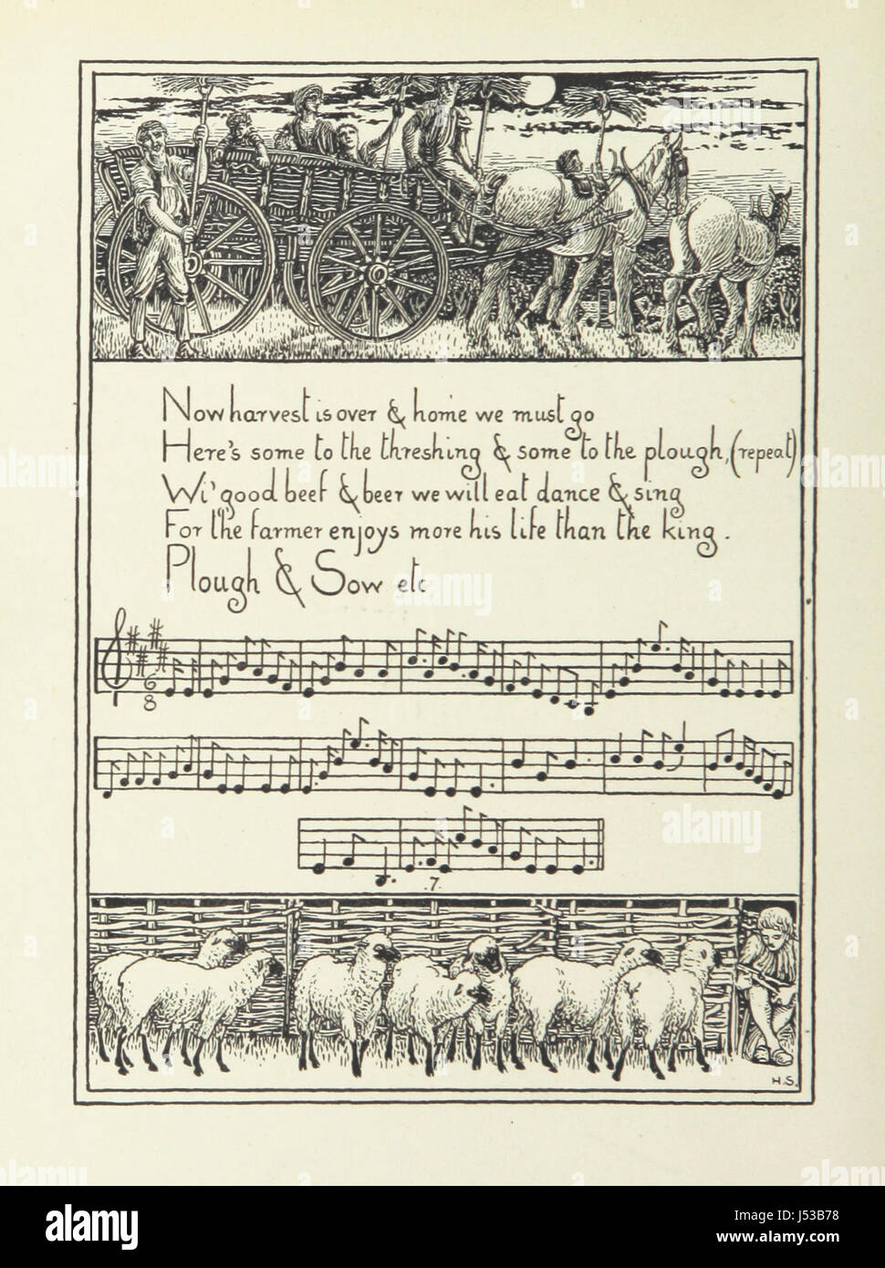 Die Besen-Maker & anderen Country-Folk-Songs. Gesammelt und illustrierte ByH. Sumner Stockfoto