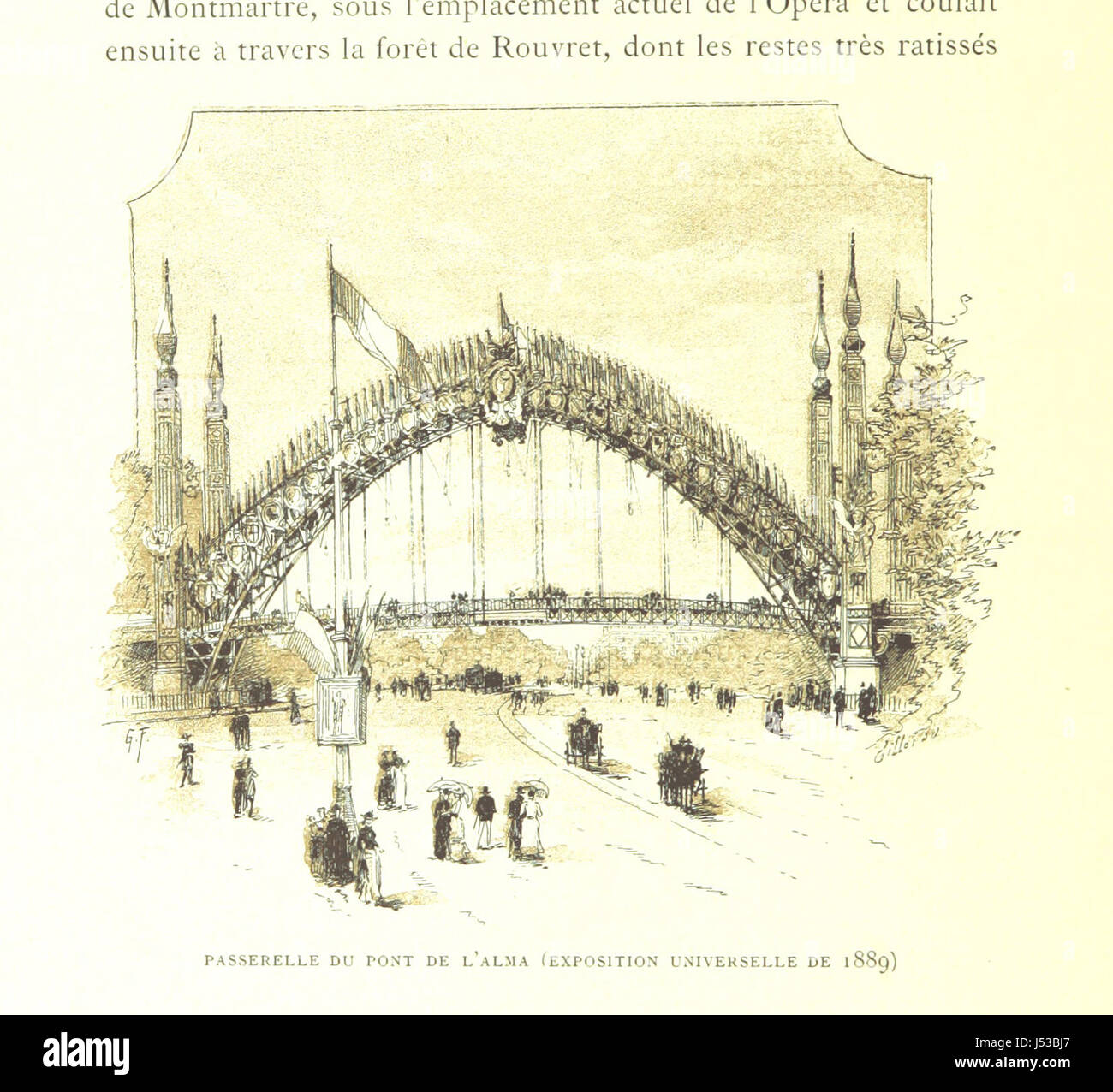 La Seine À Travers Paris. Illustrée de...... Dessins et de... Kompositionen En Couleurs par G. Fraipont Stockfoto