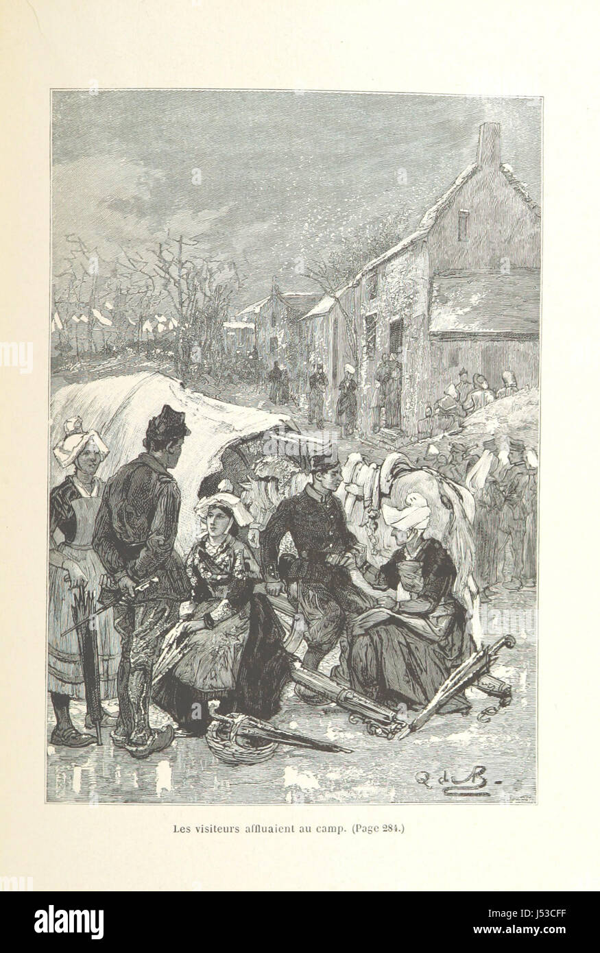 La Retraite Infernale, Armée De La Loire, 1870-1871... Ouvrage Illustré de 26 Gravuren... par Quesnay de Beaurepaire, et d ' une Carte, etc. Stockfoto