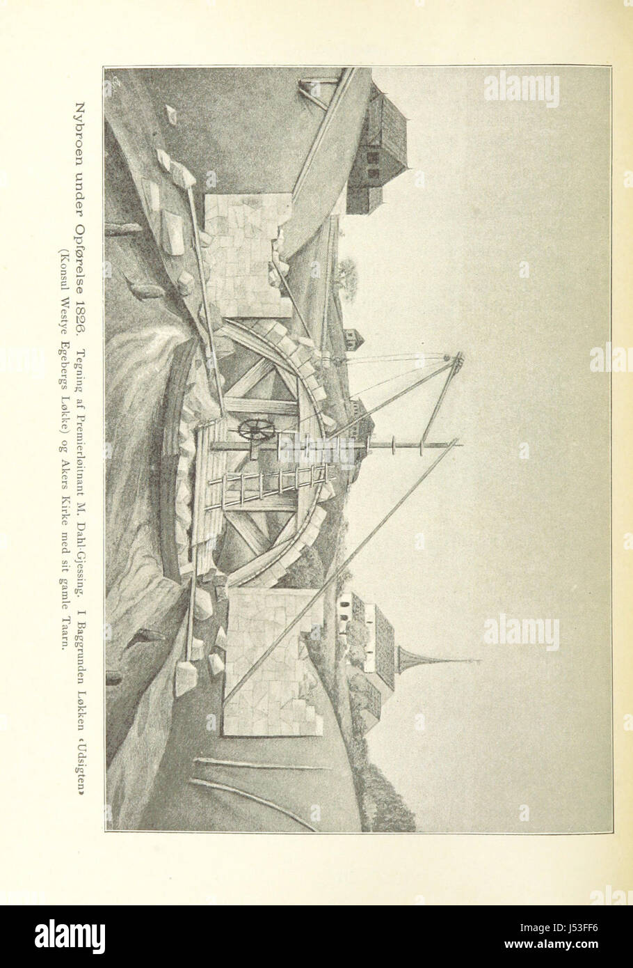 Gamle Christiania-Billeder Stockfoto