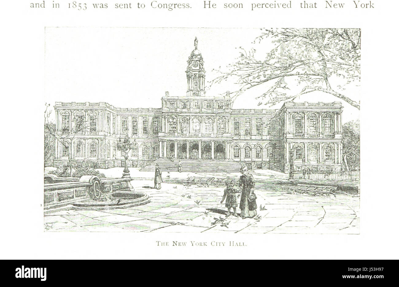 Eine Sammlung von Bildern, die verschiedene Szenen aus den Vereinigten Staaten darstellen, die mit Stift- und Bleistiftzeichnungen erstellt wurden und verschiedene Orte und Momente der Geschichte darstellen. Stockfoto