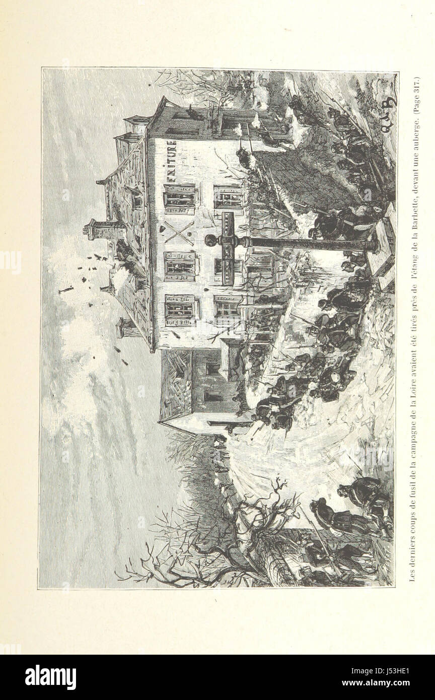 La Retraite Infernale, Armée De La Loire, 1870-1871... Ouvrage Illustré de 26 Gravuren... par Quesnay de Beaurepaire, et d ' une Carte, etc. Stockfoto