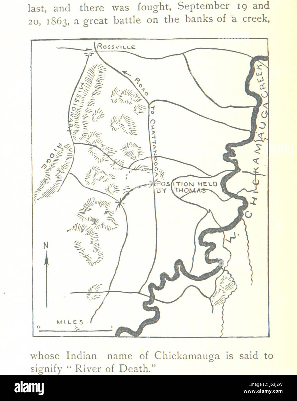 Eine kurze Geschichte des Krieges der Secession, 1861-1865 Stockfoto
