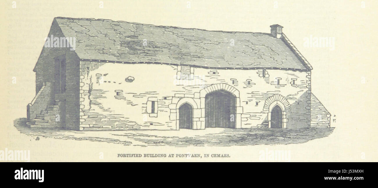 Die Geschichte von Little England über Wales und den Non-Kymric-Kolonie ließ sich in Pembrokeshire Stockfoto