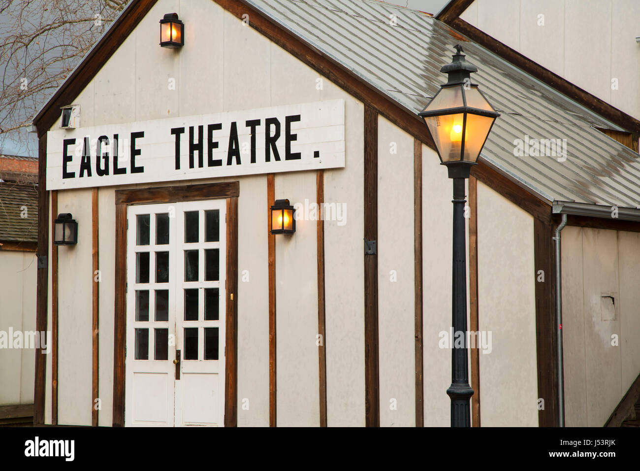 Eagle-Theater, Old Sacramento State Historic Park, Sacramento, Kalifornien Stockfoto