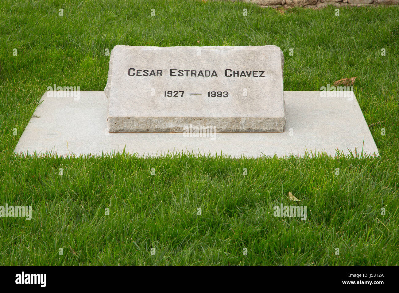 Grabstätte, Cesar Chavez Nationaldenkmal, Kalifornien Stockfoto